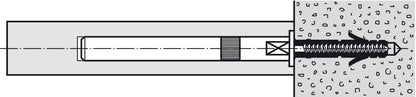 Floating Shelf Bracket for Masonry Walls
