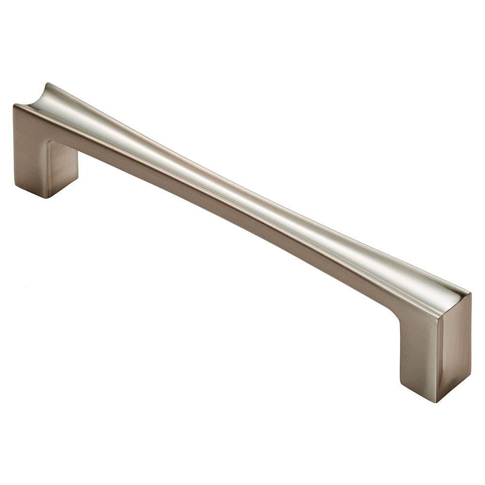Sculpt Satin Nickel Cabinet Handle - 160mm Centres