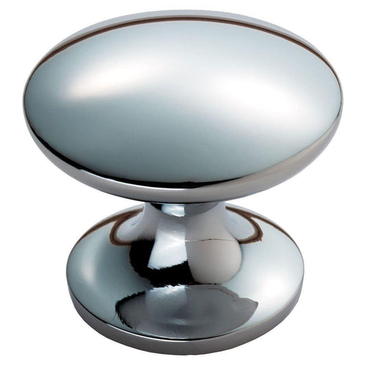 Silhouette Polished Chrome Cabinet Knob - 29mm