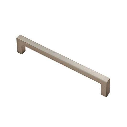 Satin Nickel Square Cabinet Bar Handle - 160mm Centres