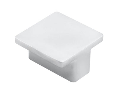 Polished Chrome Square Cabinet Knob - 38mm