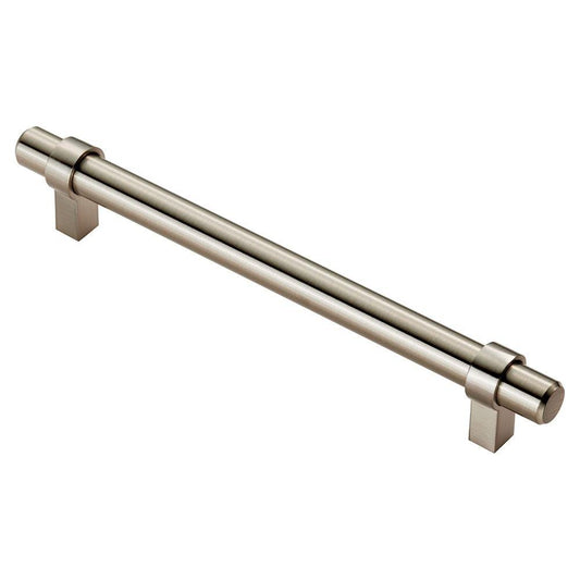 Satin Nickel Ringed T-Bar Handle - 160mm Centres