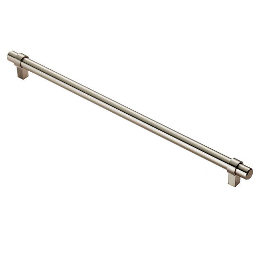Satin Nickel Ringed T-Bar Handle - 320mm Centres