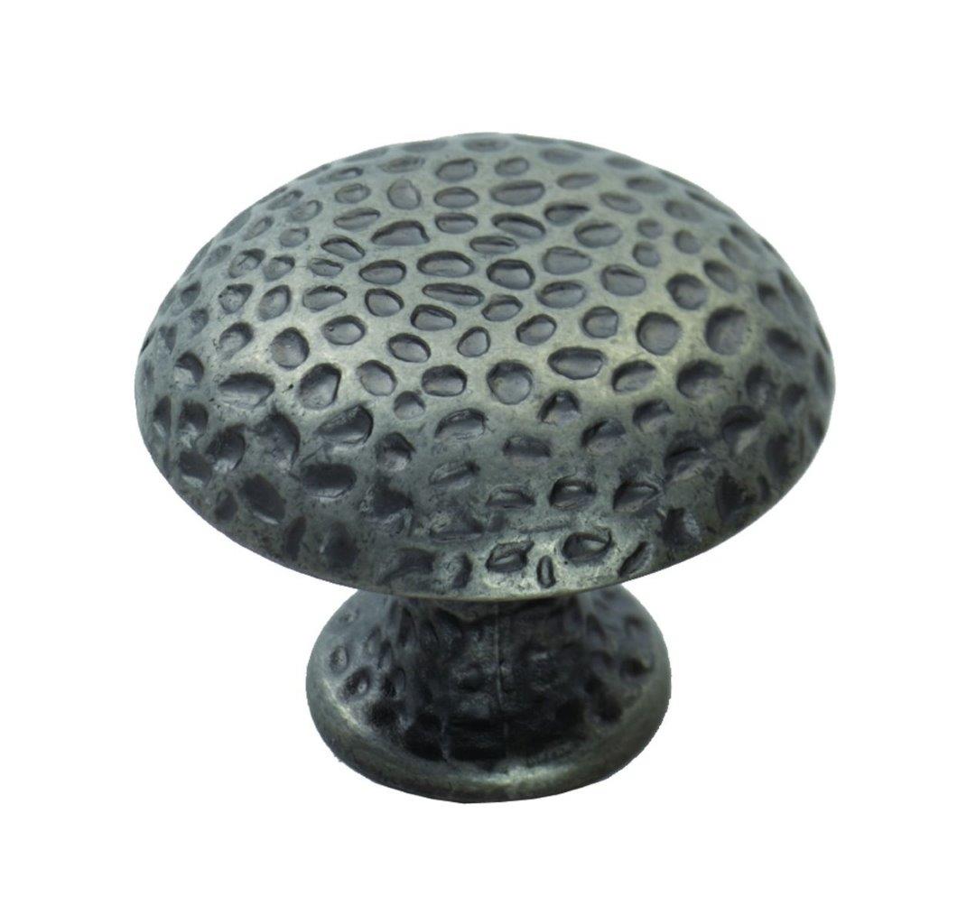 Hammered Pewter Finish Cabinet Knob - 32mm