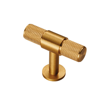 Lines Knurled T Bar Cabinet Knobs