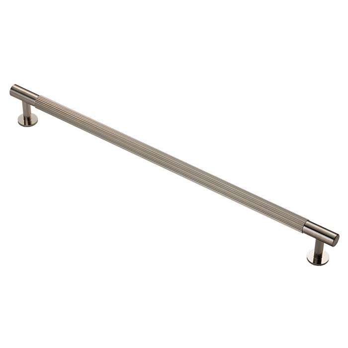 Lines Satin Nickel Reeded T Bar Cabinet Handles