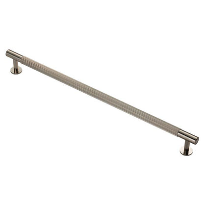 Lines Satin Nickel Reeded T Bar Cabinet Handles