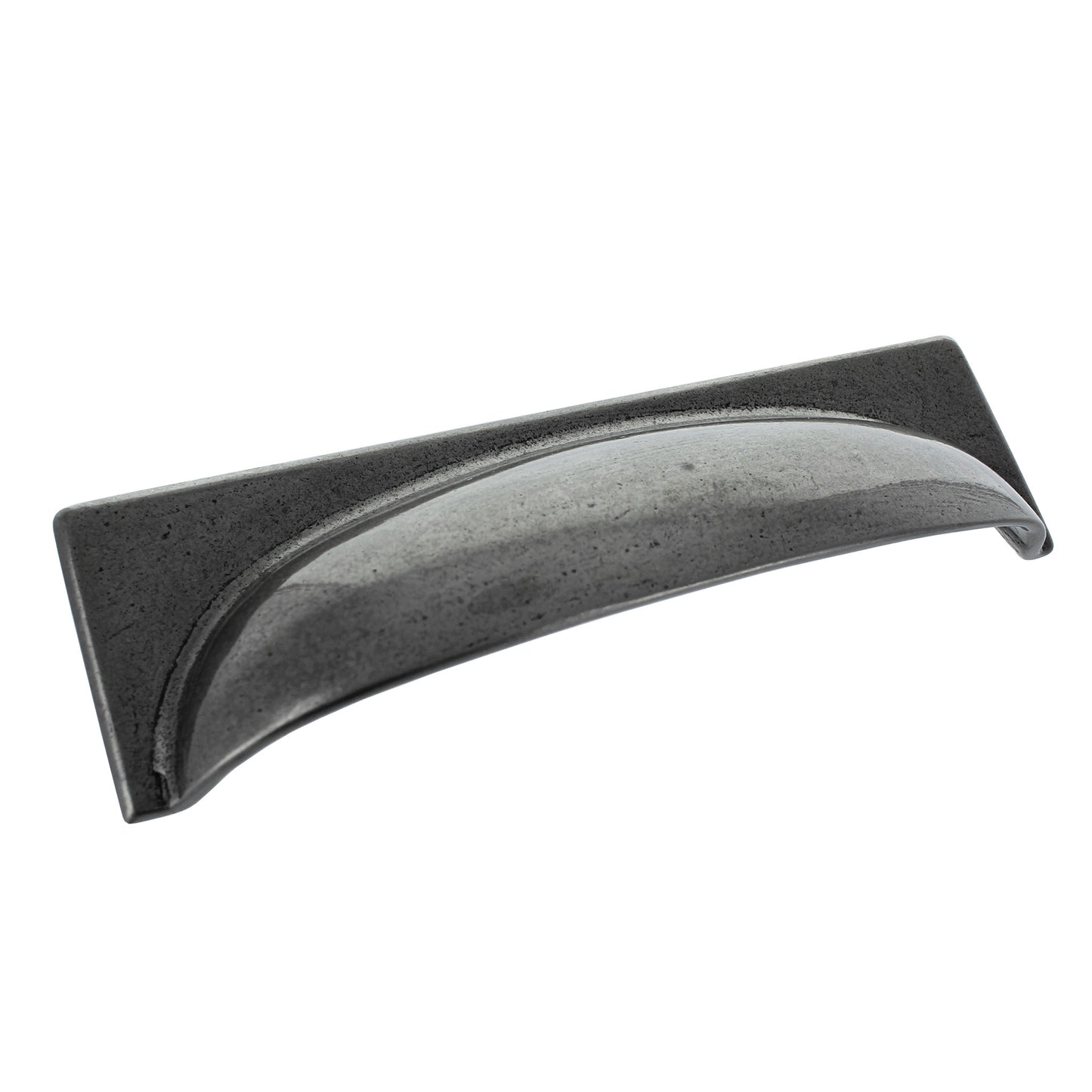 George Pewter Finish Cabinet Cup Handle - 96mm Centres