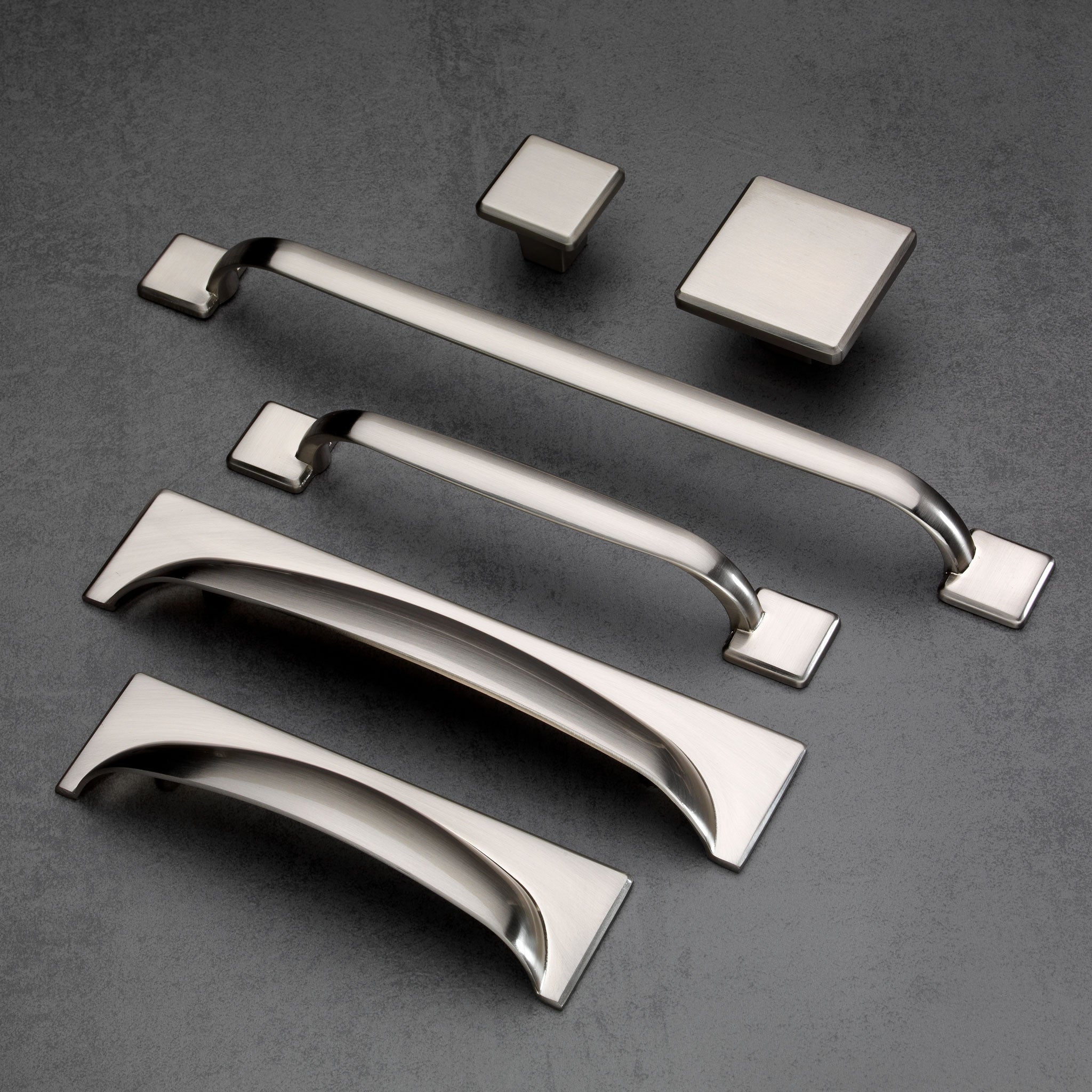 Georgia Cabinet D Handle - Brushed Satin Nickel - 128mm Centres