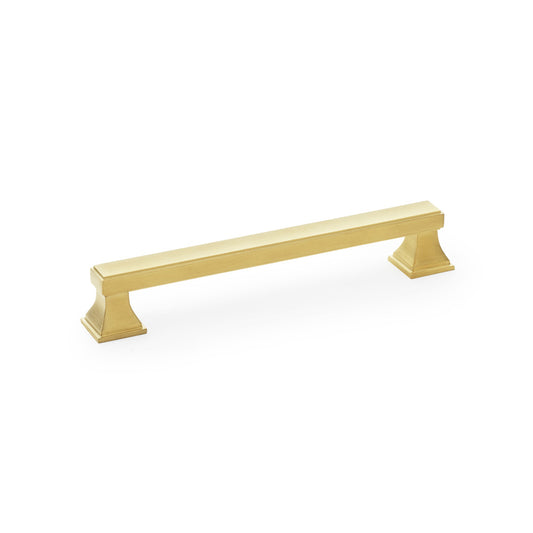 Jesper Satin Brass Square Cabinet Bar Handles - 160mm Centres