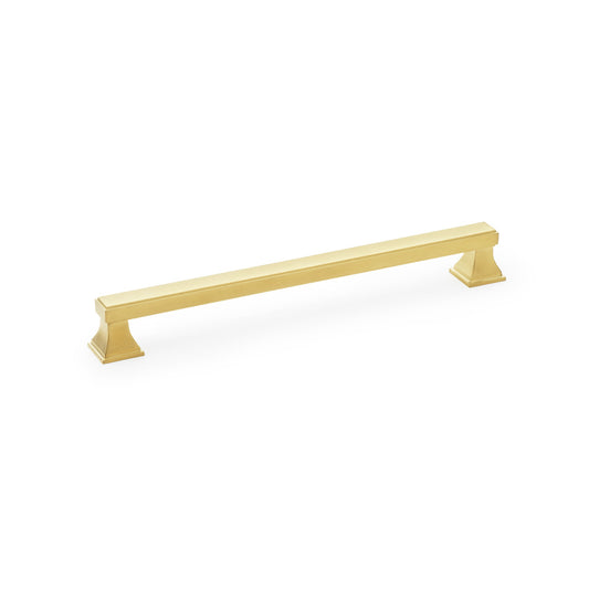 Jesper Satin Brass Square Cabinet Bar Handles - 224mm Centres