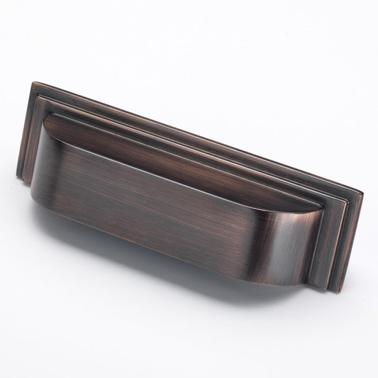 Keswick American Copper Rectangular Cabinet Cup Handle - 96mm Centres