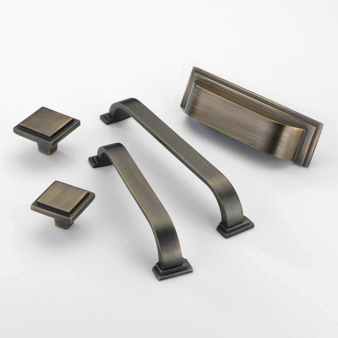 Keswick American Bronze Rectangular Cabinet Cup Handle - 96mm Centres