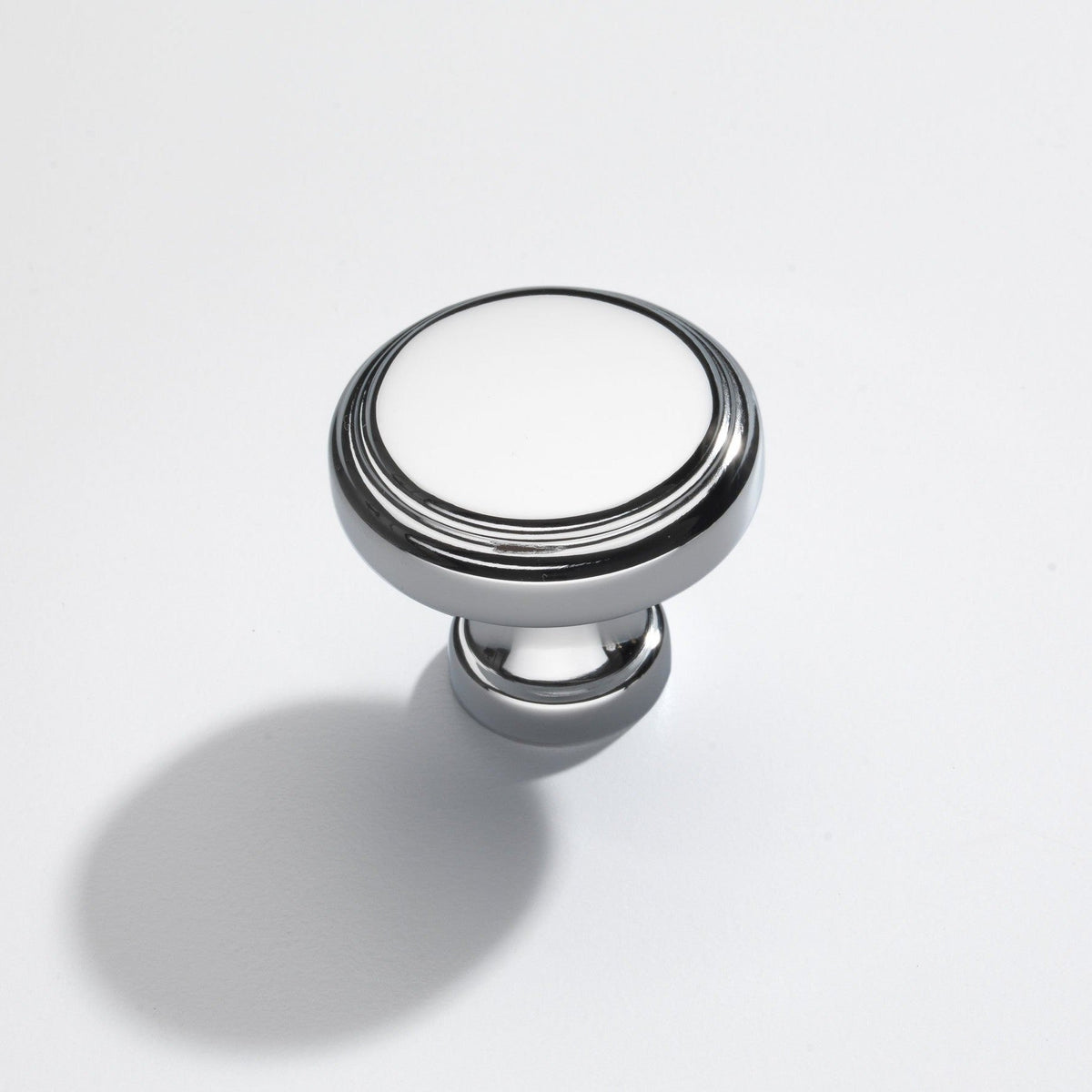 Knightsbridge solid brass cabinet knob in Polished Chrome