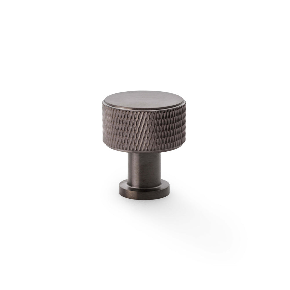 Lucia Knurled Cupboard Knob - Dark Bronze PVD - 29mm