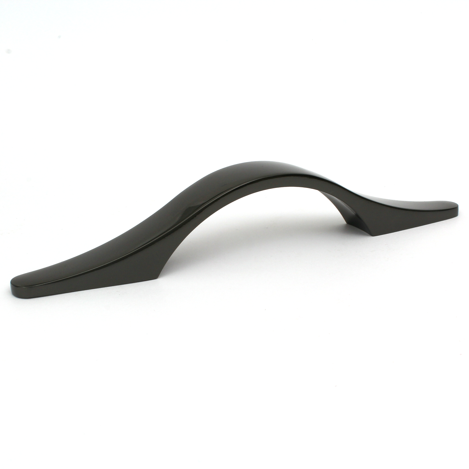 Malvern Polished Black Nickel Cabinet Bow Handle - 128mm Centres