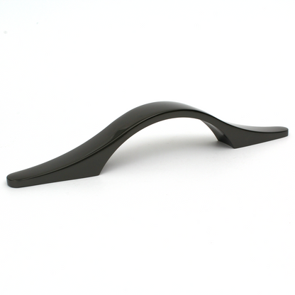Malvern Polished Black Nickel Cabinet Bow Handle - 128mm Centres