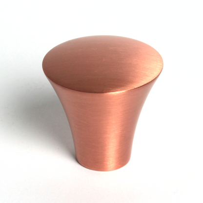 Malvern Brushed Copper Cabinet Knob - 30mm