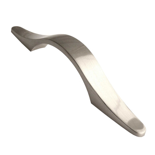Malvern Brushed Satin Nickel Cabinet Bow Handle - 96mm Centres