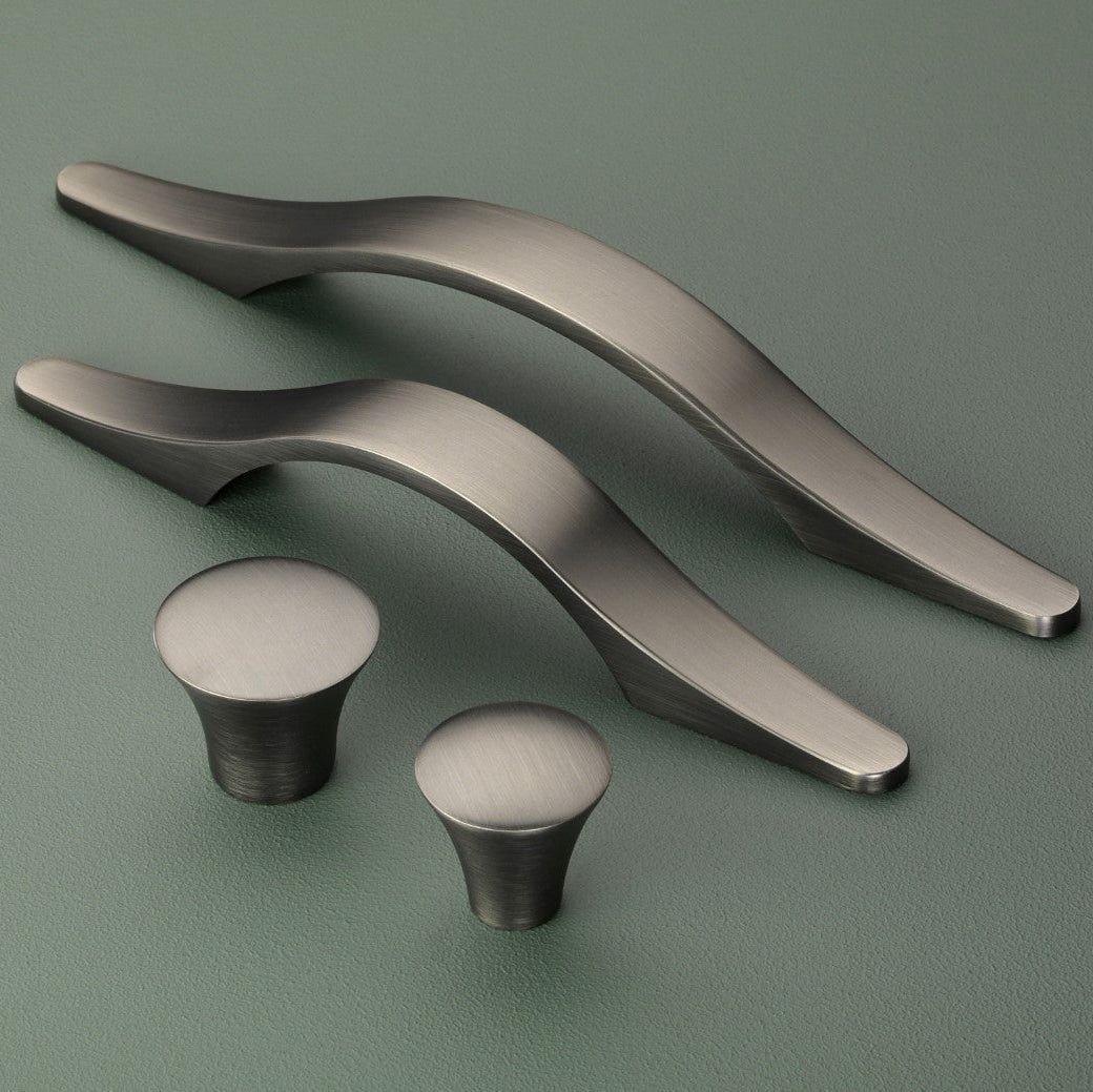 Malvern Gunmetal Cabinet Bow Handles