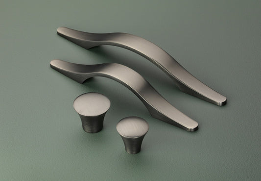 Malvern Cabinet Knob in Brushed Iron - 35mm