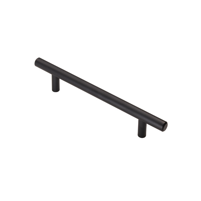 Fingertip Design Matt Black T Bar Handles With 128mm Hole Centres