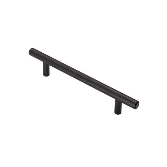 Fingertip Design Matt Black T Bar Handles With 128mm Hole Centres