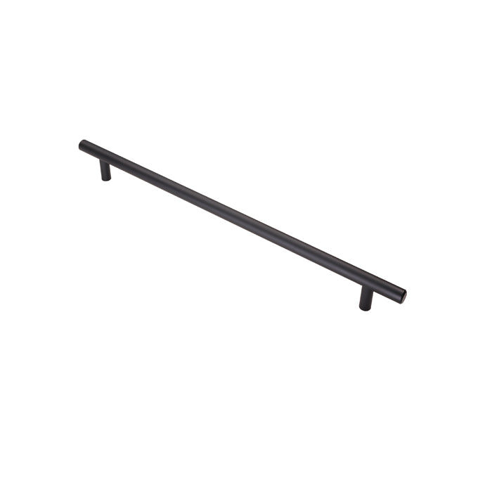 Fingertip Design Long Matt Black T Bar Handles With 288mm Hole Centres