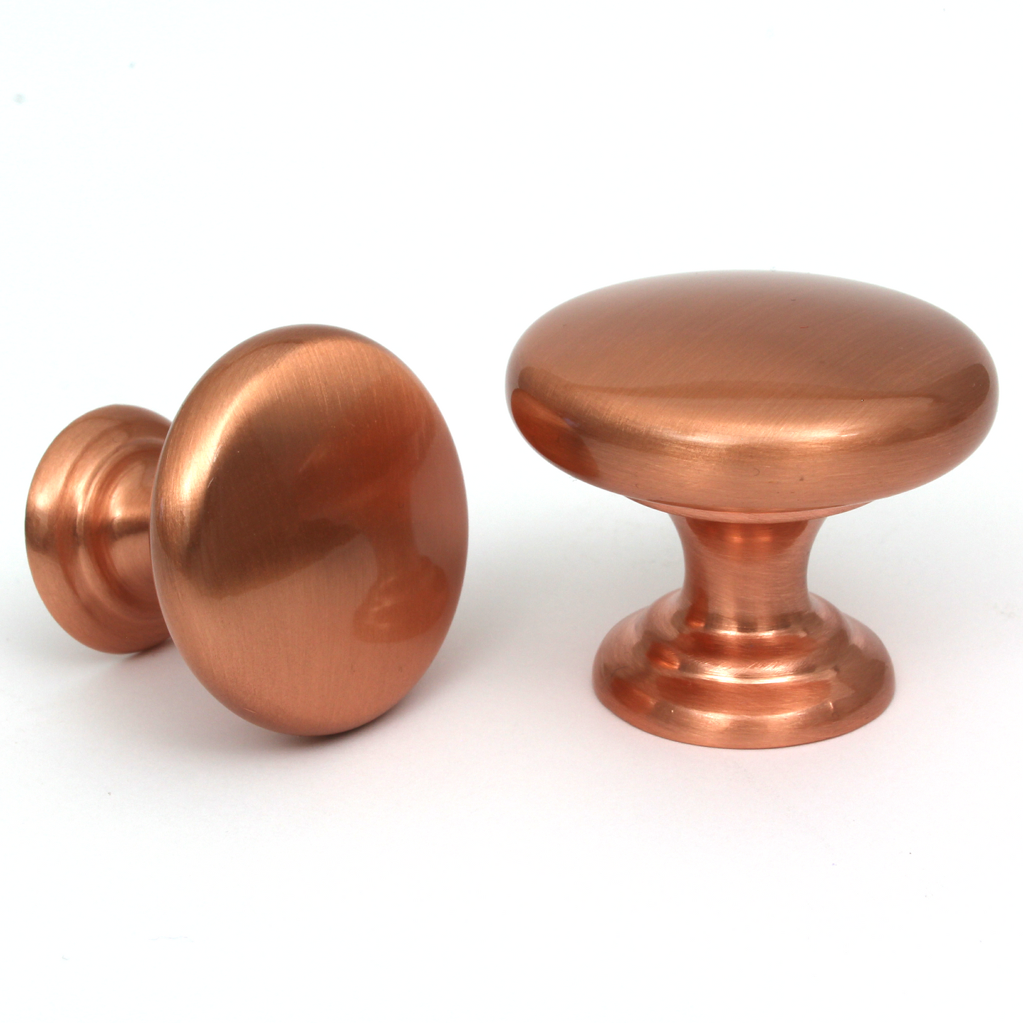 Monmouth Brushed Copper Cabinet Knob - 38mm