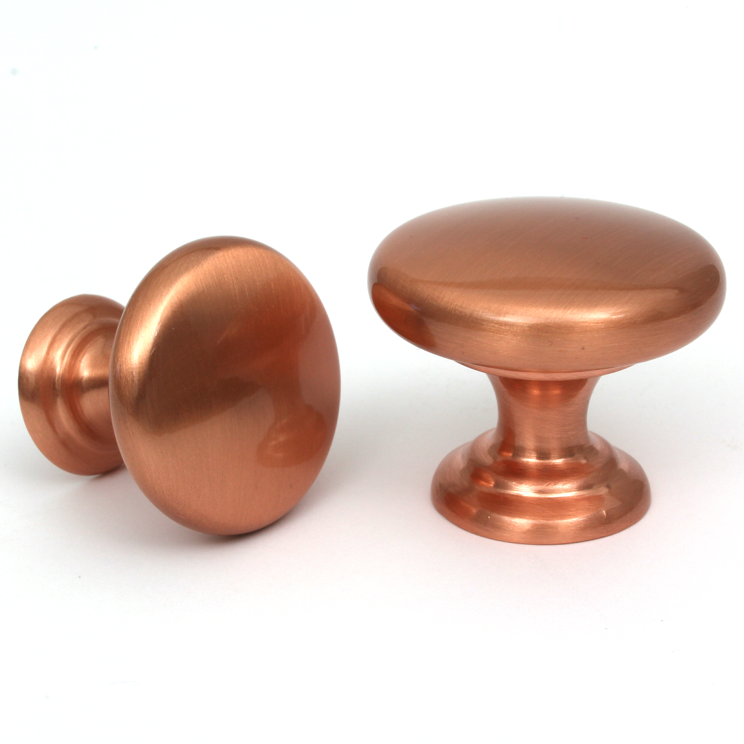 Monmouth Brushed Copper Cabinet Knob - 38mm
