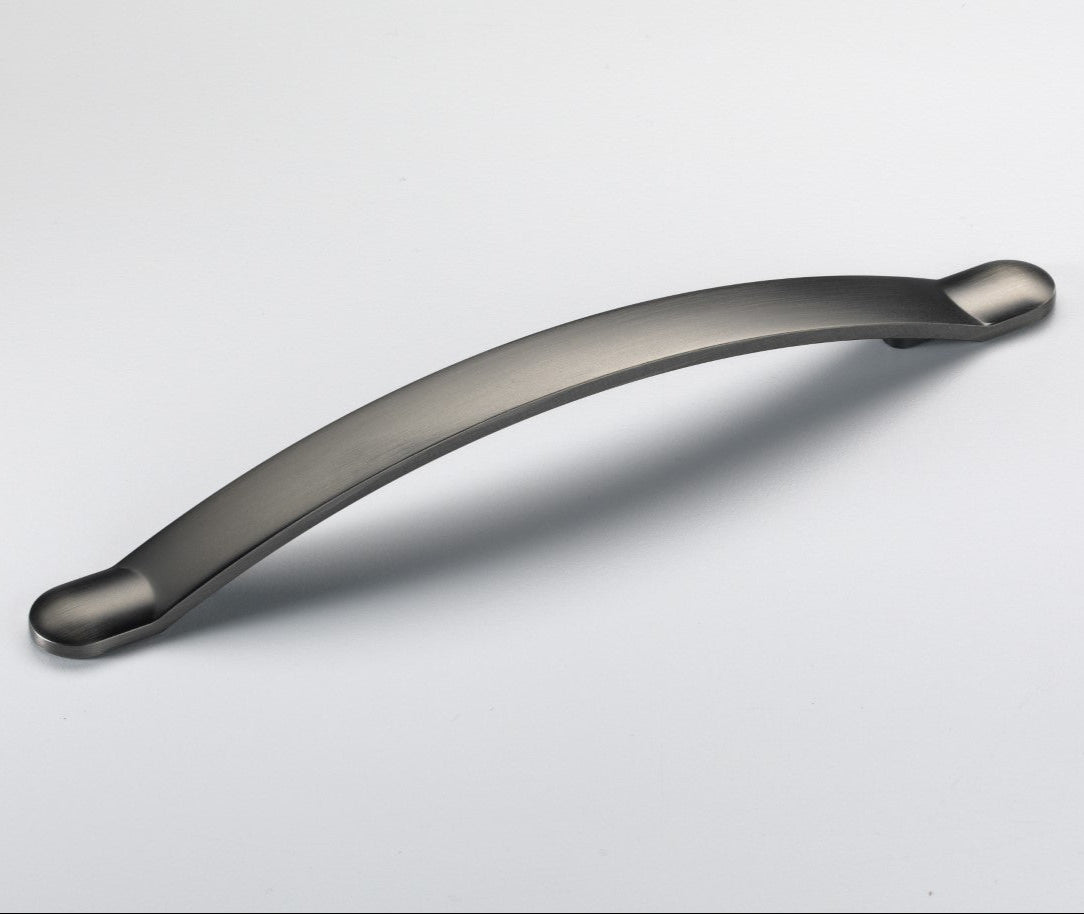 Monmouth Brushed Iron Cabinet Bow Handle - 160mm Centres