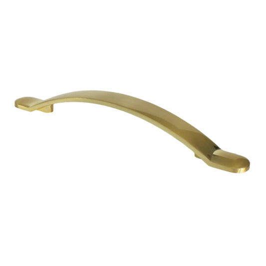 Monmouth Bow Satin Brass Bow Kitchen Cabinet Handles