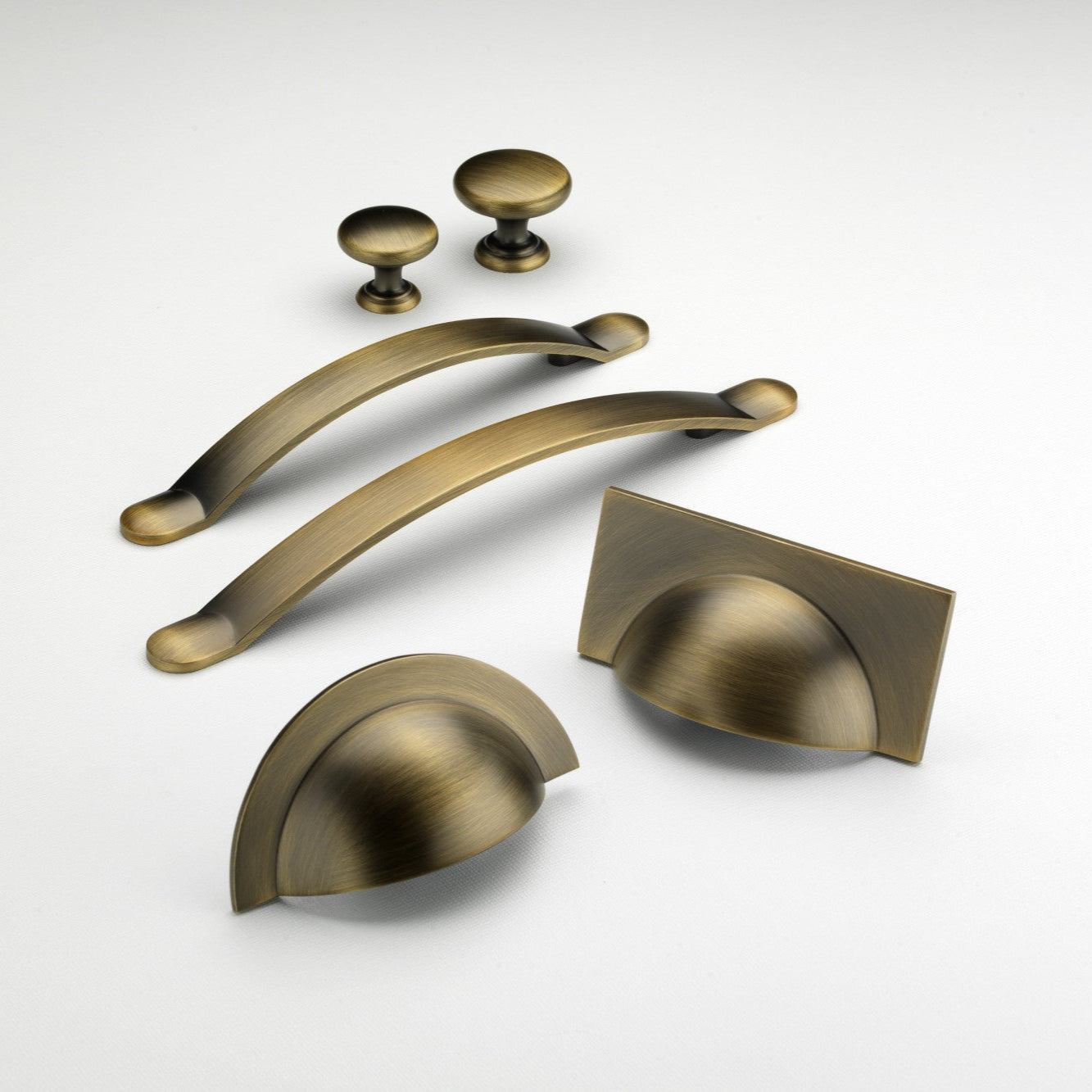 Monmouth American Bronze Square Cabinet Cup Handle - 64mm Centres