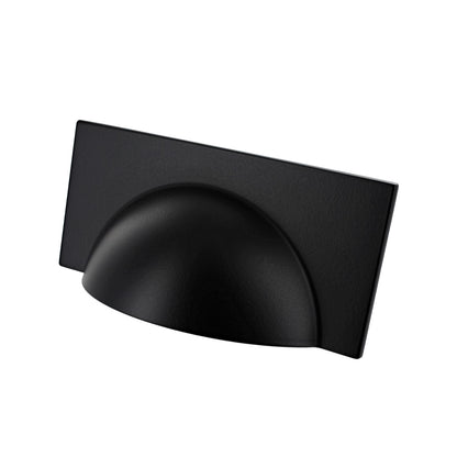 Monmouth Matt Black Square Cabinet Cup Handle - 64mm Centres