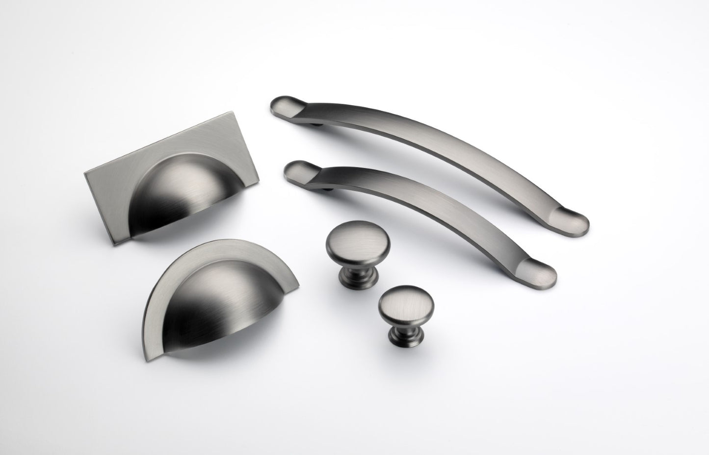 Monmouth Brushed Iron Cabinet Bow Handle - 128mm Centres