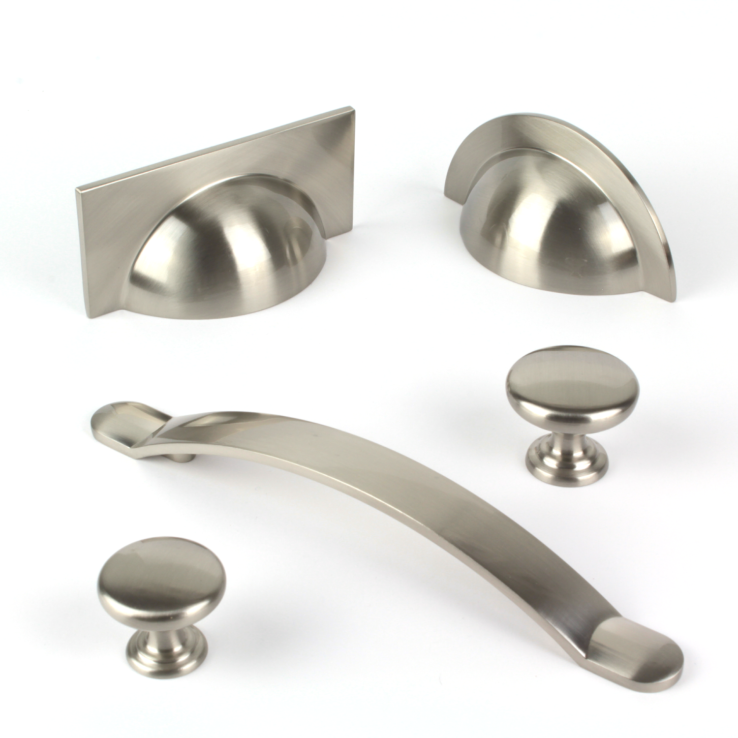 Monmouth Brushed Satin Nickel Cabinet Knob - 38mm