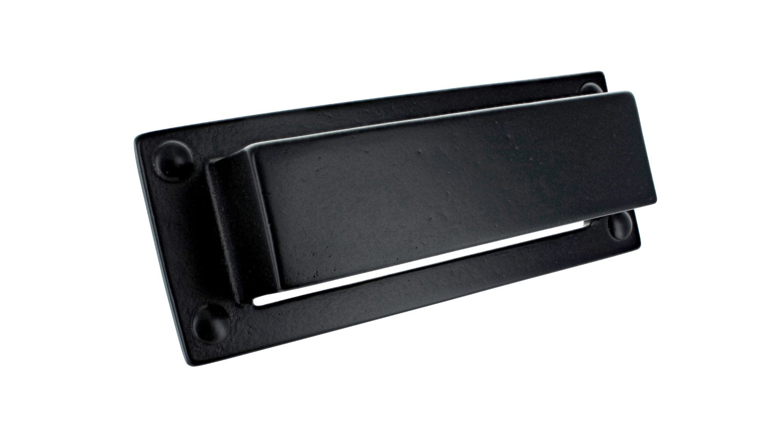 Montreal Cast Iron Cup Handle in Matt Black - 96mm Centres