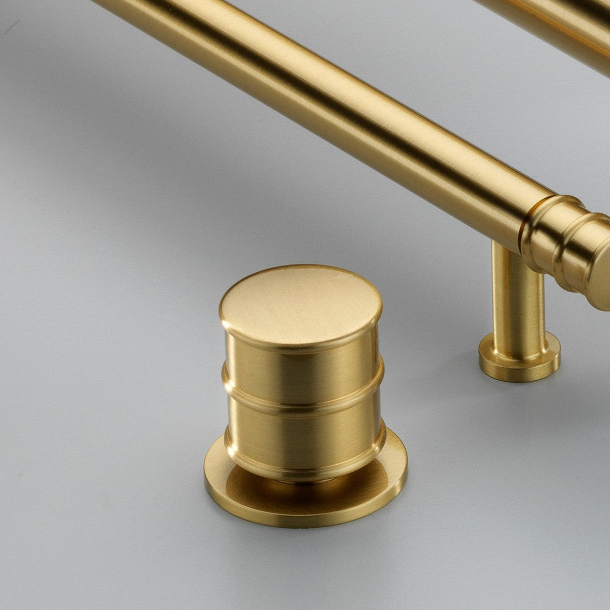 Orkney Brushed Satin Brass cabinet knob