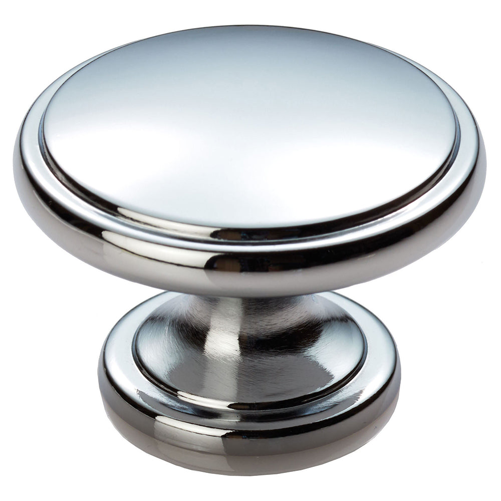 Oxford polished chrome cabinet knob - 38mm
