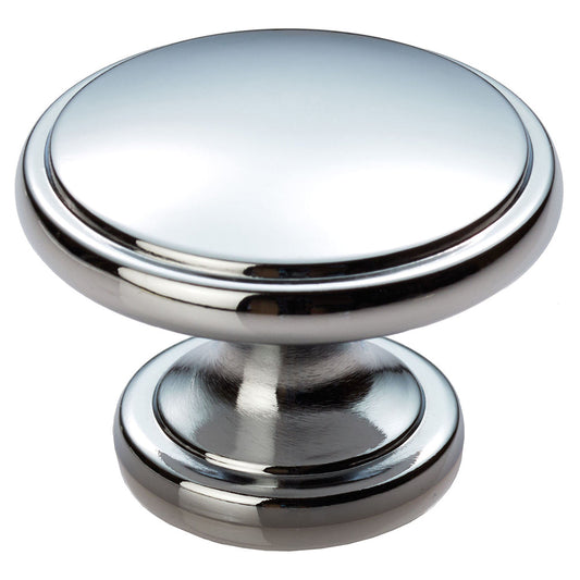 Oxford polished chrome cabinet knob - 38mm