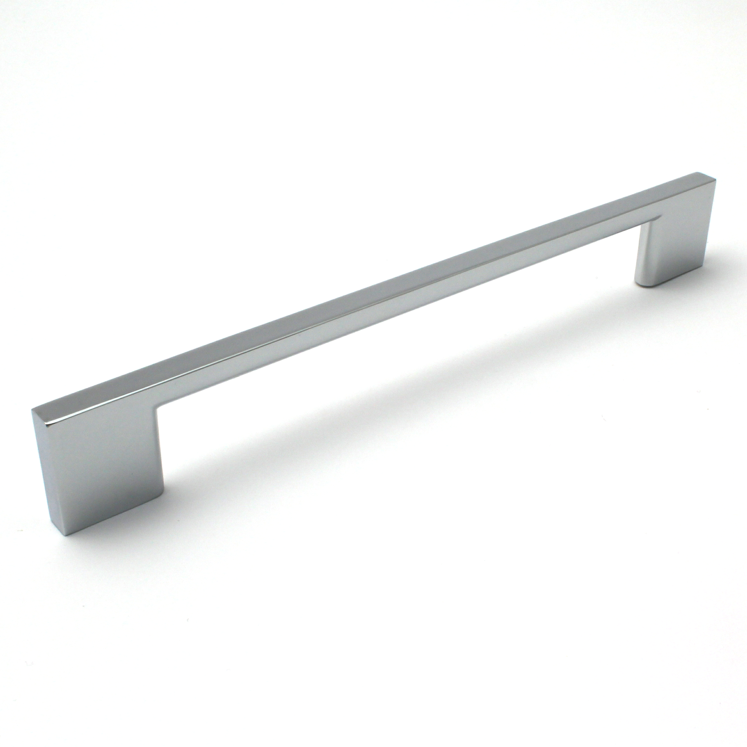 Polished Chrome Slim Cabinet Bar Handle - 192mm Centres