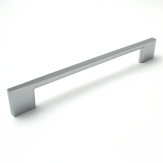 Polished Chrome Slim Cabinet Bar Handle - 192mm Centres