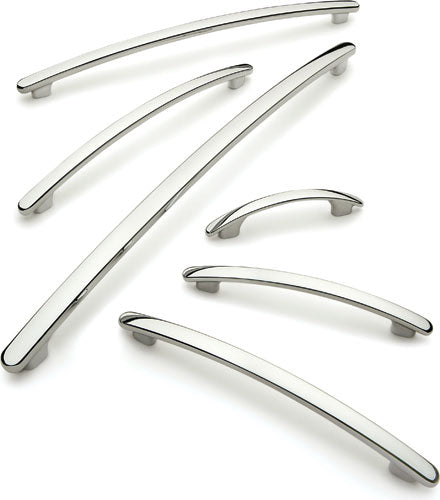 190mm Polished Chrome Bow Handle - 160mm Centres