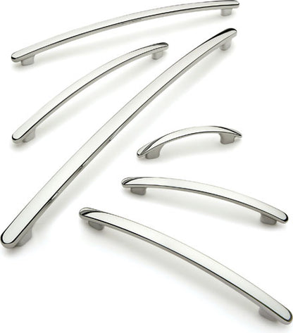190mm Polished Chrome Bow Handle - 160mm Centres