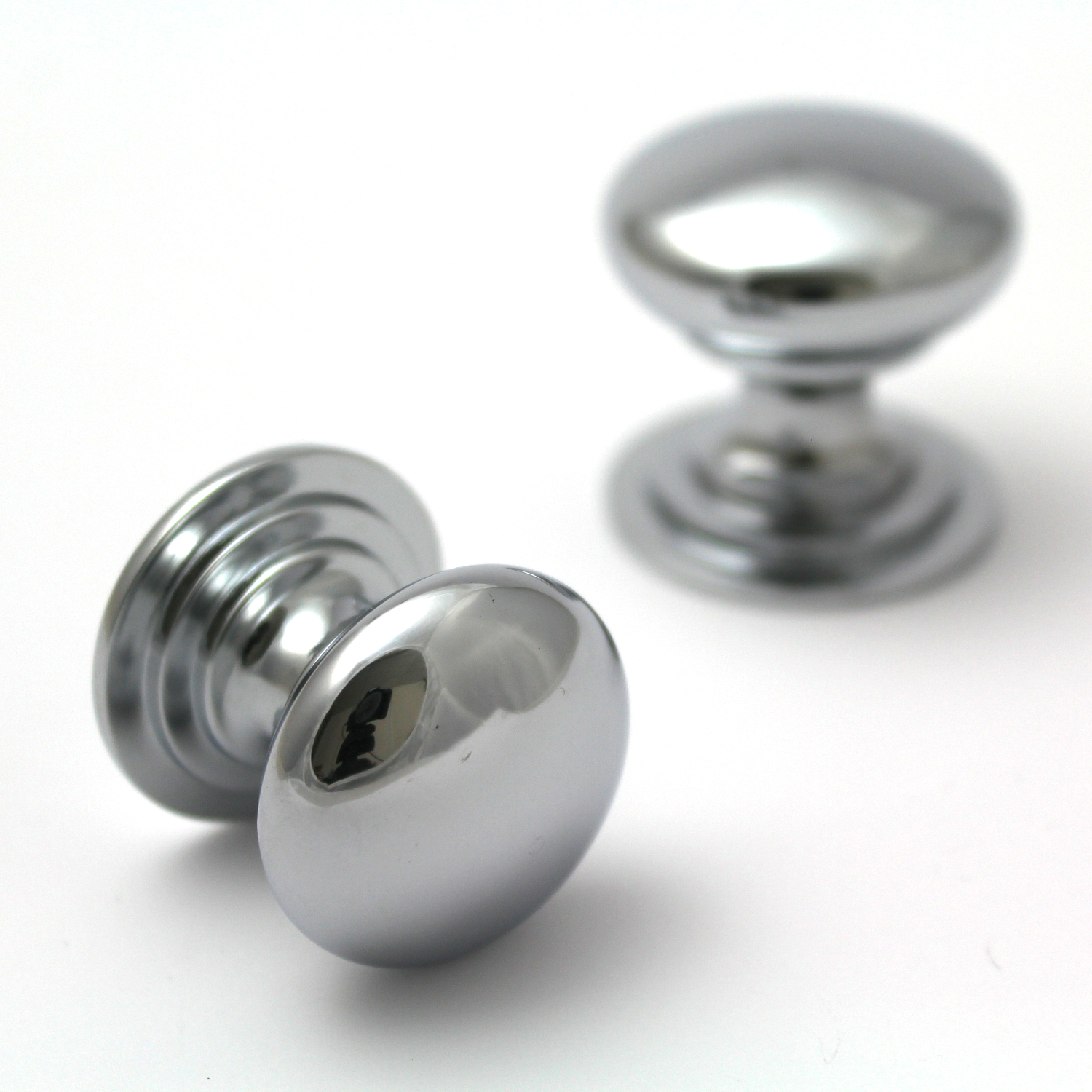 Polished Chrome Victorian Cupboard Knob | 38mm