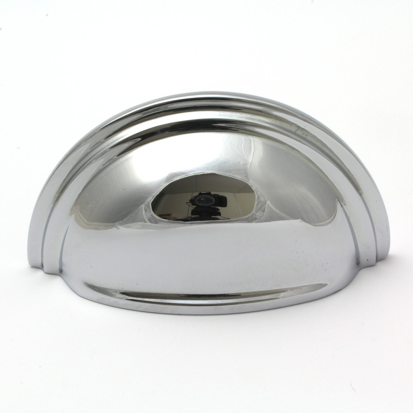 Victorian Cup Pull Handle in Polished Chrome - 76mm Centres