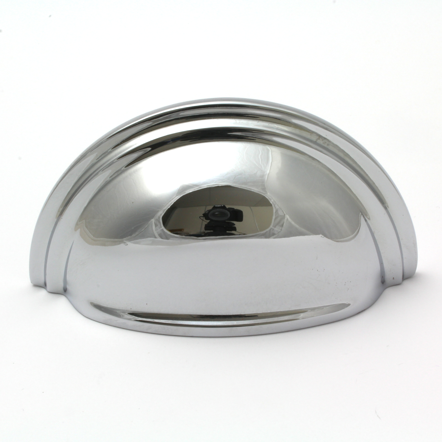 Victorian Cup Pull Handle in Polished Chrome - 76mm Centres