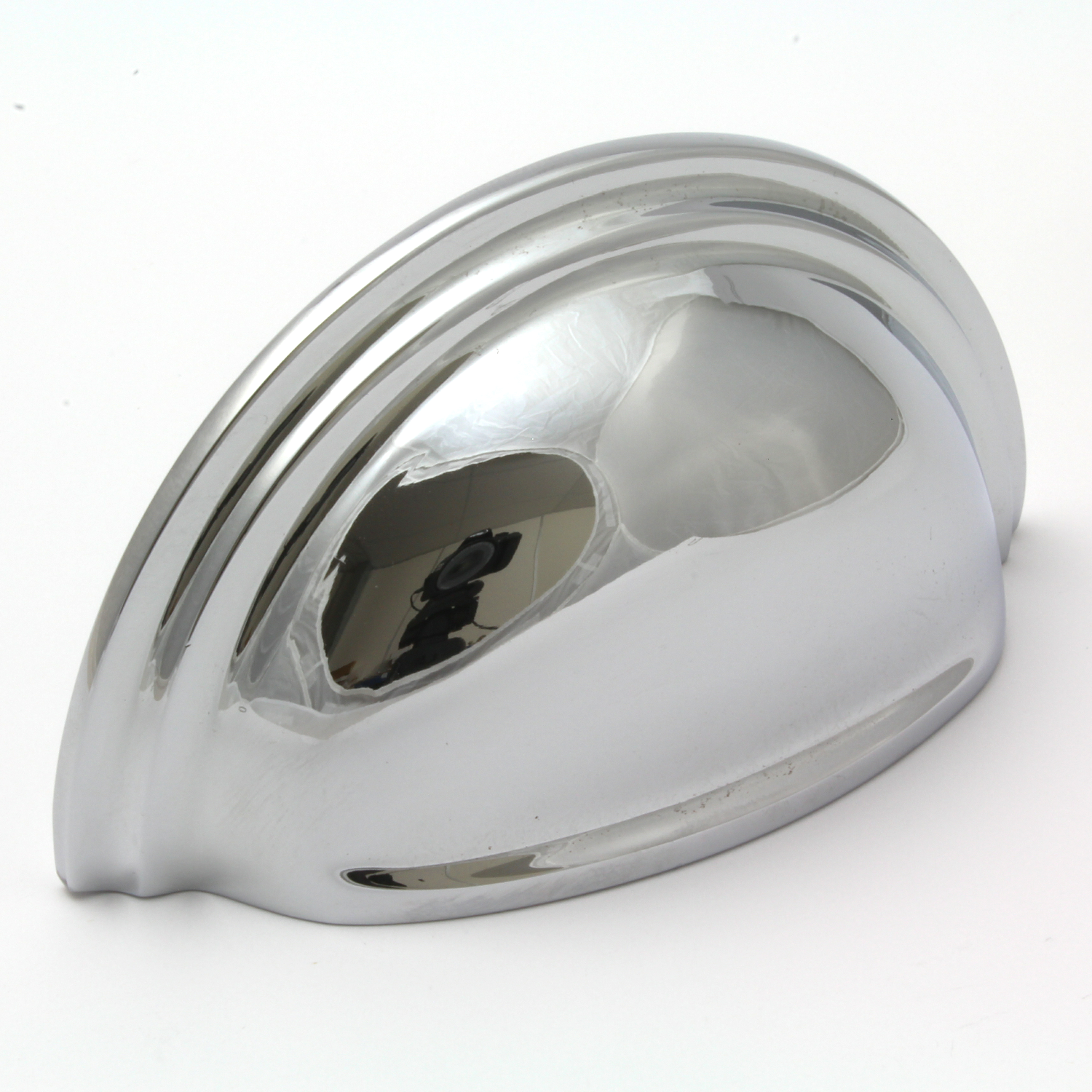 Victorian Cup Pull Handle in Polished Chrome - 76mm Centres