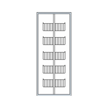 300mm Kitchen Larder Unit, Centre Mounting, 1950-2200mm