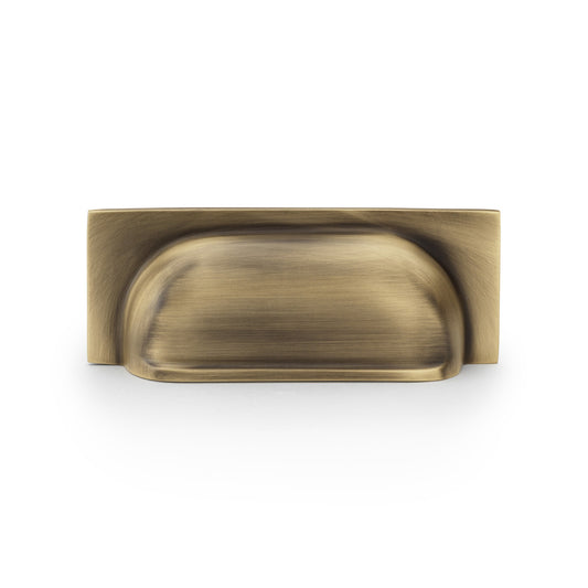 Quantock Antique Brass Cabinet Cup Handles